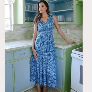 Omika Rosalita Midi Dress Natalia Tidepool